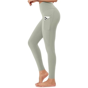 Leggings para Mujer, Sólidos, con Cordón, Sin Costuras, de Cintura Alta, para Yoga, Gimnasio, Ropa Deportiva Elástica, Transpirable, Elegante y Cómoda - Product Image 5