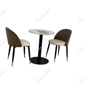 Meubles d'extérieur confortables, table basse carrée et chaise de patio, chaise carrée pour restaurant - Product Image 4