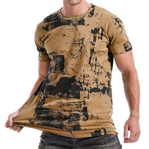 T-shirts pour hommes sérigraphie graphique poids lourd personnalisée OEM 100% coton 270 GSM Boxy surdimensionné T-shirts d'impression DTG - Product Image 2