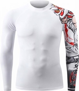 <b>Mens</b> Long Sleeve Sun protection Rash Guard UPF50 Surfing Rash Guard Personalized <b>Compression</b> <b>Shirt</b> <b>for</b> Outdoor - Product Image 4