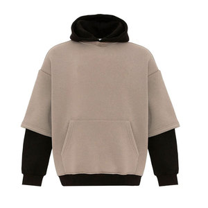 Sweat à capuche pour homme de qualité supérieure, épais, à manches doubles, coupe classique, dernière mode, sweat à capuche pour homme à manches doubles - Product Image 6