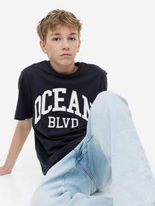 T-shirts unisexe en coton imprimé personnalisé pour enfants Style décontracté sérigraphie typographie pour garçons et filles - Product Image 3