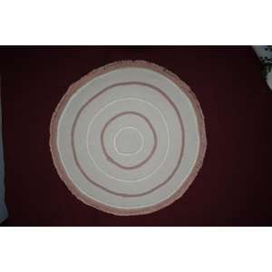 แผ่นรองจานผ้าฝ้ายทำมือ ดีไซน์ใหม่ ทรงกลม ซึมซับความร้อน ทนความร้อน พร้อมขอบตกแต่ง - Product Image 4