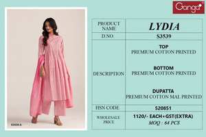 เสื้อผ้าสไตล์อินเดียและปากีสถานพิมพ์ลายซาลวาร์คาเมซผ้าคอตตอนสุดหรูสำหรับงานปาร์ตี้และงานปาร์ตี้ขายส่ง - Product Image 4