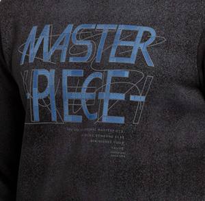 Sweat-shirt à manches longues décontracté pour hommes, couleur unie avec logo personnalisé et broderie 100%, sweat-shirt en coton doux et confortable pour hommes - Product Image 6