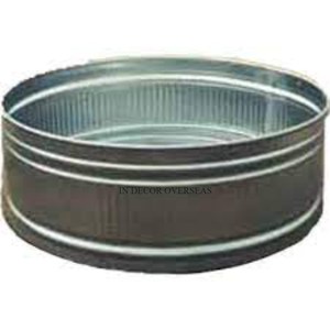 Baignoire de jardin en acier inoxydable de qualité luxueuse, argentée, brillante, polie, de forme ronde, accessoires pour baignoire de jardin - Product Image 1