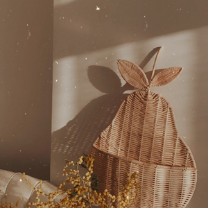 Pear Shape <b>Rattan</b> <b>Wall</b> <b>Decor</b> / <b>Wall</b> Basket - Product Image 4
