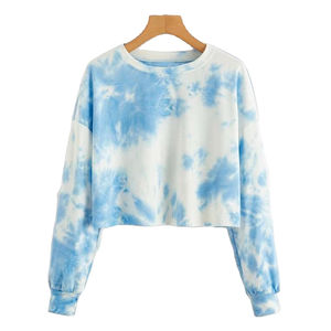 Sudadera de Manga Larga para Mujer, 100% Algodón, con Insignia y Decoración de Lentejuelas, Estilo Corto, Logotipo Frontal, para Invierno - Product Image 2