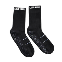 Chaussettes de Sport Antidérapantes en Nylon Design Personnalisé par le Fabricant, Chaussettes à Grip en Laine Mérinos, Chaussettes de Football Personnalisées
