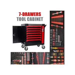 Neatly Tool Box Cabinet With Drawers Safe Lockable Tool Cabinets Heavy Duty With Tool Sets For Garage Works Shop