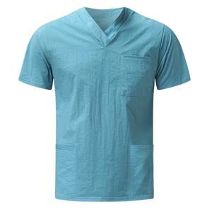 Chemises d'uniforme d'infirmière respirantes à manches courtes et poches, uniforme d'hôpital - Product Image 2