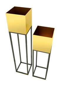 Macetas de Metal de la mejor calidad con soporte para la decoración del hogar y el jardín Macetas con revestimiento en polvo a bajo precio - Product Image 3