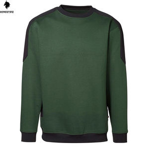 Logo personnalisé 300GSM 100% coton ras du cou sweat hommes décontracté hiver brodé lourd goutte épaule tissu polaire - Product Image 1