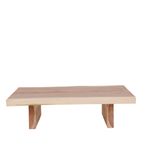 Minimalist Style Double Panel <b>Coffee</b> <b>Table</b> in Solid Suarwood Bold Grain Natural Beauty For <b>Garden</b> Furniture - Product Image 5