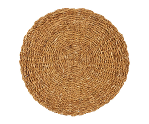 Home Decoration Round Cotton Rope <b>Woven</b> Mat Table Mat Heat Resistant Seagrass Fringe <b>Placemats</b> for Dining Table Luxury - Product Image 1