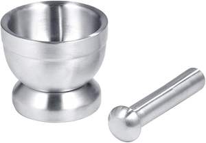 ครกบดพริกไทยและเครื่องเทศ ครกบดสแตนเลสสำหรับบดสมุนไพรมาซาลาและเครื่องปรุงรสในครัว - Product Image 2