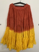 Jupe de danse orientale bohème victorienne maxi de 25 yards en pur coton, style gypsy tribal fusion, grande taille, respirante, faite à la main pour femme, idéale pour l'été