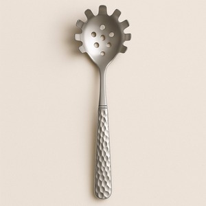 Marteau manche en acier cuillère à pâtes en acier inoxydable nouilles serveur griffe Spaghetti ustensile de service bol solide outil de cuisine de qualité alimentaire - Product Image 5