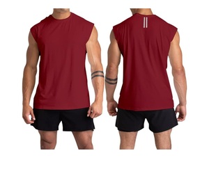 Camisetas sin mangas de gimnasio de LICRA de algodón personalizadas para hombre, camisetas sin mangas de entrenamiento y chalecos deportivos, camisetas de culturismo de entrenamiento muscular Atlético - Product Image 3
