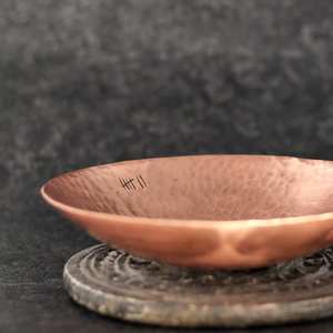 High Quality Vintage Modern <b>Carved</b> Copper Salad Bowl Custom Logo Metal <b>Candle</b> Holder for Parties - Product Image 3