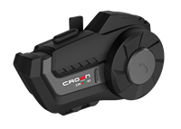 Casque Intercom Moto Crown Micro IP65 Qualcomm en Plastique ABS pour Casque de Moto, Portée 1200M, Connexion 2 Personnes, Utilisation 24/7