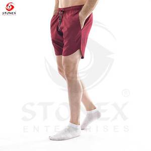 Pantalones cortos de gimnasio con logotipo personalizado para hombre, Joggers ligeros de poliéster con cintura elástica, estampado de cintura media, ropa deportiva para entrenamientos para correr - Product Image 5