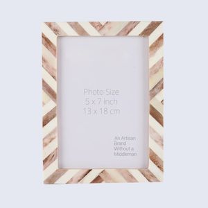 Cadre photo en incrustation d'os de qualité supérieure, cadre décoratif fait à la main - Product Image 2