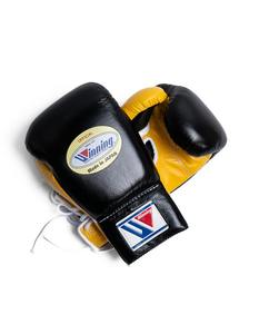 Gants de boxe professionnels personnalisés pour l'entraînement et le sparring, en cuir véritable, à lacets, MMA, Muay Thai - Product Image 3