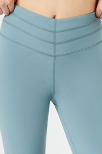 Venta al por mayor logotipo personalizado Scrunch Booty Fitness deportes activos Leggings Push Up Gym Sportswear Mujeres Yoga Pantalones Flare Leggings - Product Image 6