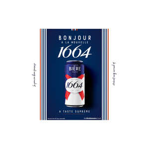Prix de gros Kronenbourg 1664 Blanc Beer KRONENBOURG 1664 BLANC BEER IN BLUE 25CL ET 33CL BOUTEILLES - Product Image 5