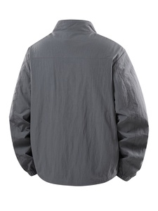 Premium Windbreaker <b>Jacket</b> With <b>Lightweight</b> Feel And Comfortable Design For Travel Hiking Casual Regular Fit Zipper Closure - Product Image 2