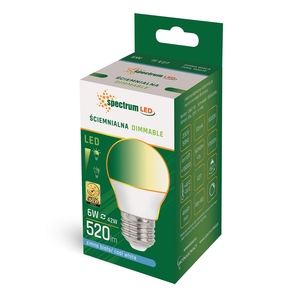 Lampada sferica LED dimmerabile E27 6W 6000K 520Lm (Spectrum WOJ+14380) - Product Image 2