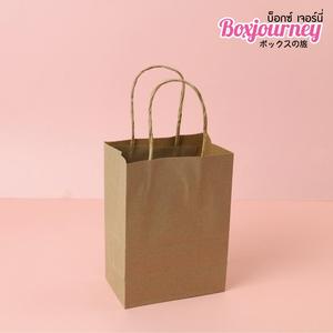 ถุงกระดาษคราฟท์เป็นมิตรกับสิ่งแวดล้อมพร้อมที่จับสีน้ำตาลขนาด S 13x8x18ซม. 20/40FT มาตรฐานจากประเทศไทย0204022 - Product Image 2