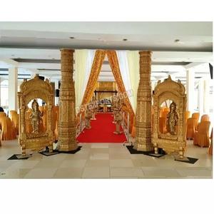 Decoración tradicional de la puerta de bienvenida de la boda Tema de Mughal Configuración de la puerta de bienvenida Boda India Tema de Ganesha Puerta de bienvenida - Product Image 1