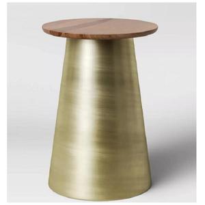 <b>Gold</b> Polished Metal Coffee <b>Table</b> Contemporary Style Side <b>Table</b> Luxurious Homes & Offices for Snacks Multi-Purpose - Product Image 6
