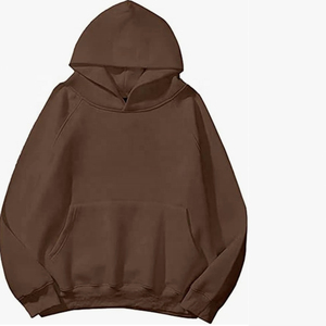 Sweats à capuche surdimensionnés pour hommes Sweats à capuche surdimensionnés pour femmes et hommes Couples Fleece Basic Solid Hooded Sweatshirt - Product Image 3