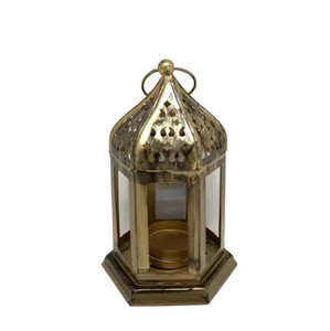 Lanterne marocaine antique décorative bougie colorée lanternes votives pour la décoration de la maison noeud suspendu décoration murale - Product Image 3