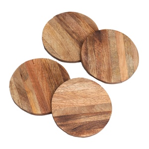 <b>Top</b> Quality Customize Square Round Epoxy Wood <b>Resin</b> Coaster With Holder Set Premium Quality Handmade Epoxy <b>Resin</b> Coaster - Product Image 1