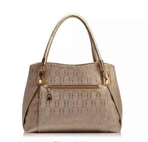 Wholesale New Fashion High Quality Ladies Cow Leather Tote and <b>Dress</b> Handbag Custom Logo Premium Brown Ladies Handbag - Product Image 6
