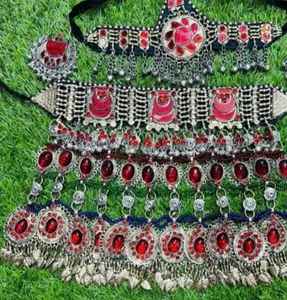 Últimos Diseños Personalizados de Conjuntos de Joyería Nupcial Afgana para Damas, Tendencia Superior, Hechos a Mano, de Acero Inoxidable, para Fiestas - Product Image 3