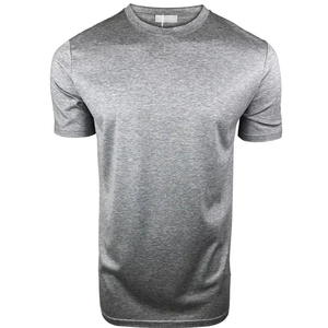 Camisetas Premium para hombre, algodón mercerizado de alta calidad, patrón sólido, logotipo personalizado, fábrica, venta al por mayor, talla Regular - Product Image 1