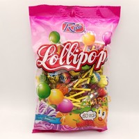Sucette géante Halal Big Bom Pop en plastique avec mini sucettes fruitées, guimauves sucrées, jouets sucettes, fabrication malaisienne