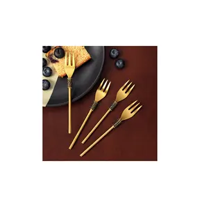 Tinggi Polandia garpu sendok terbuat dari kuningan untuk aksesoris pesta rumah set sendok garpu top menuntut harga yang wajar