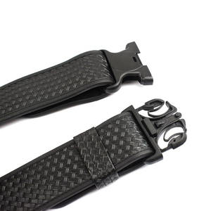 Cowhide Leather Tactical <b>Belt</b> with Plastic Buckle & Hanging <b>Accessories</b> Adjustable Heavy Duty Custom Logo Tactical Duty <b>Belt</b> - Product Image 5