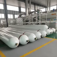 Paquete de Cilindros de Gas GNC de Acero sin Costuras de Gran Capacidad de Segunda Mano para Almacenamiento de N2, He, Aire, Hidrógeno, Uso Industrial de Alta Presión
