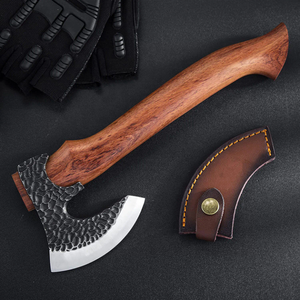 Hache Tomahawk artisanale en acier à haute teneur en carbone de Steel Craft International, manche en bois de frêne, longueur totale de 18 pouces, qualité industrielle - Product Image 3