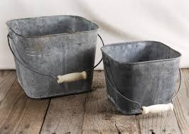 Hot Sale Galvanized Vintage Planter Oval Shape Set of 3 with Rope Handle Pails Flower Pot Garden Planter Outdoor Decoration - Product Image 3