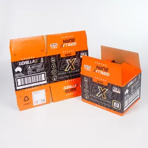 निर्माता कस्टम लोगो मुद्रित कठोर पेपर पैकेजिंग सदस्यता मेल जूता पेपर बॉक्स डाक शिपिंग कार्डबोर्ड नालीदार बॉक्स