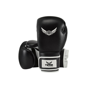 Guantes de boxeo personalizados Diseño profesional Blanco Rojo Pu Cuero Guantes de boxeo profesionales Envoltura de mano Guantes de boxeo para jóvenes al por mayor - Product Image 1