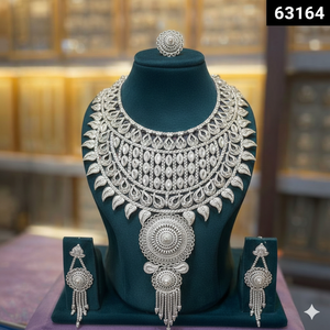 ชุดเครื่องประดับแฟชั่นวินเทจสุดหรูหราและมีสไตล์ ชุบทองบนโลหะผสมสังกะสี ประดับด้วยเพชรซิคอน เหมาะสำหรับโอกาสพิเศษ  63159 - Product Image 6